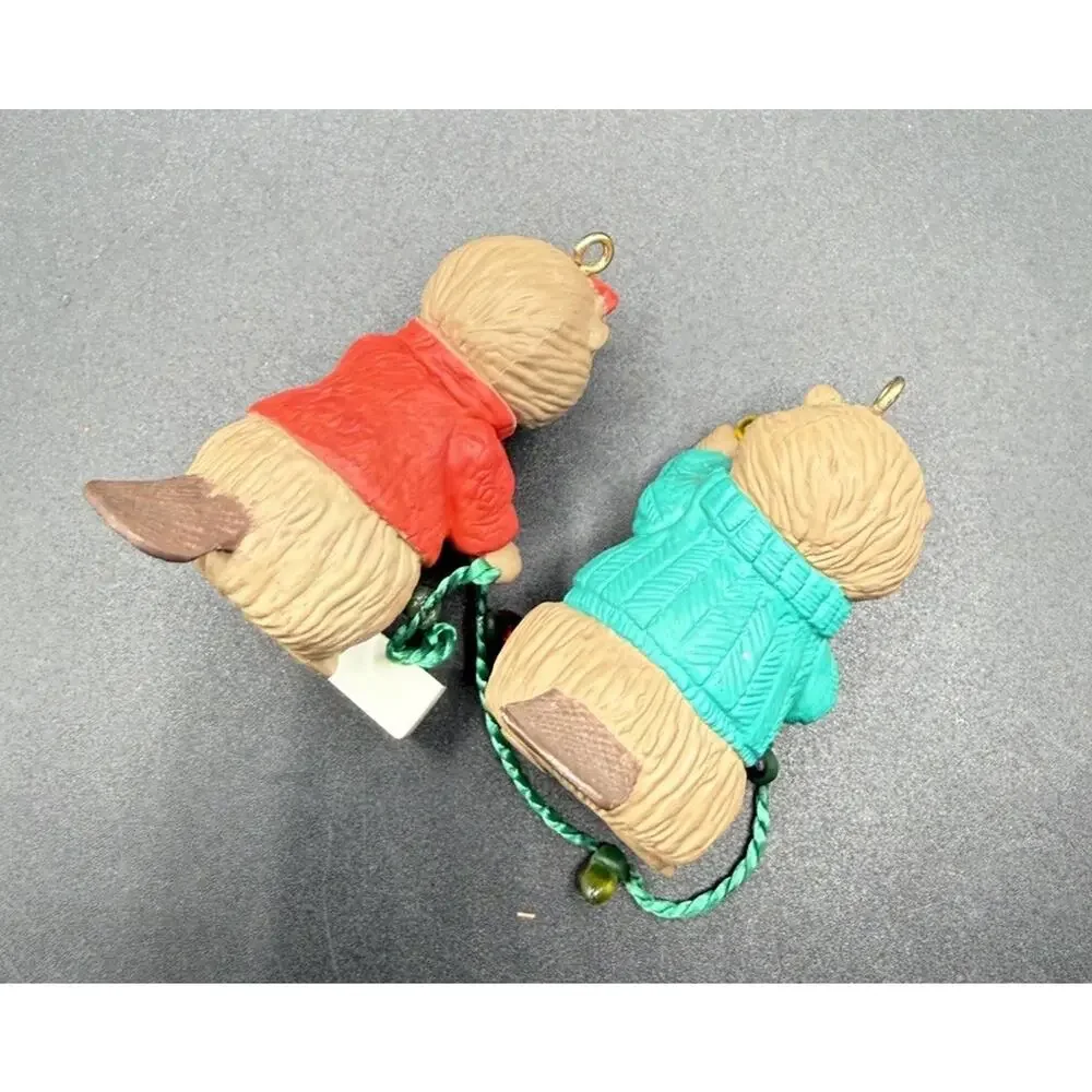 1992 Hallmark Cards Mom & Dad Little Beaver Cute Christmas Ornament LO17